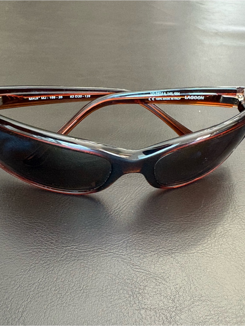 Maui Jim Brown MJ 189-26 62-20-129 LAGOON Sunglasses - Dark Lenses